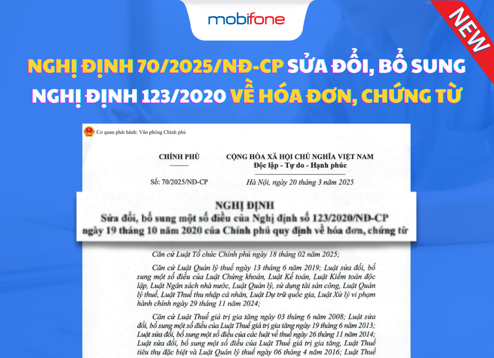 Ảnh bài viêt Điểm Mới Nổi Bật Trong Nghị Định 70/2025/NĐ-CP Về Hóa Đơn, Chứng Từ – Doanh Nghiệp Cần Biết